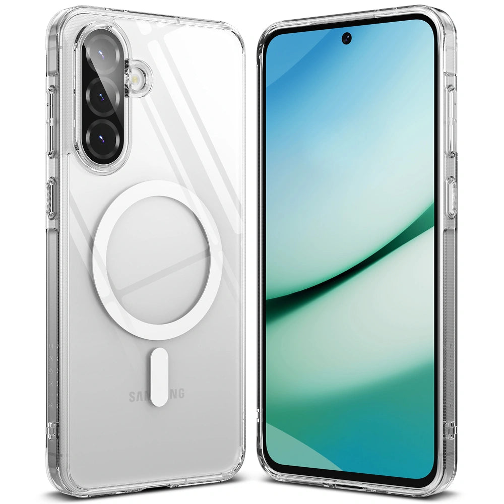 Ringke Samsung Galaxy A36 5G / A56 5G - Fusion Magnetic - Σκληρή Θήκη με Πλαίσιο Σιλικόνης και MagSafe - Διάφανη
