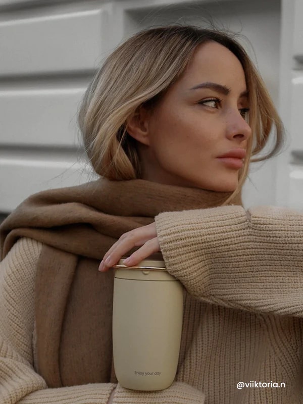 Equa Cup - Κούπα Θερμός από Ανοξείδωτο Ατσάλι - 300ml - Butter