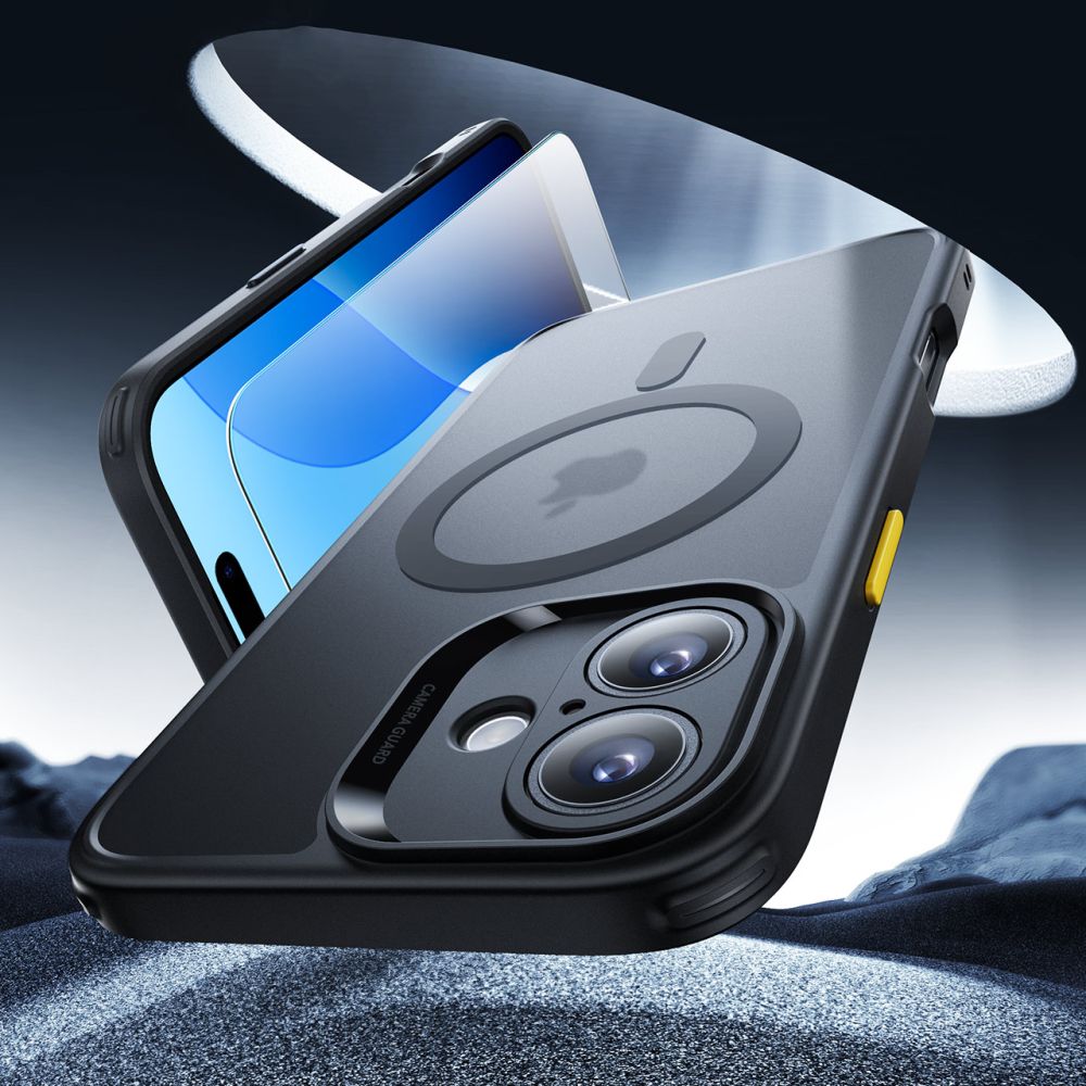 ESR iPhone 16 - Classic Pro Halolock - Σετ με 1 Αντιχαρακτικό Γυαλί Οθόνης και Θήκη MagSafe - Frosted Black