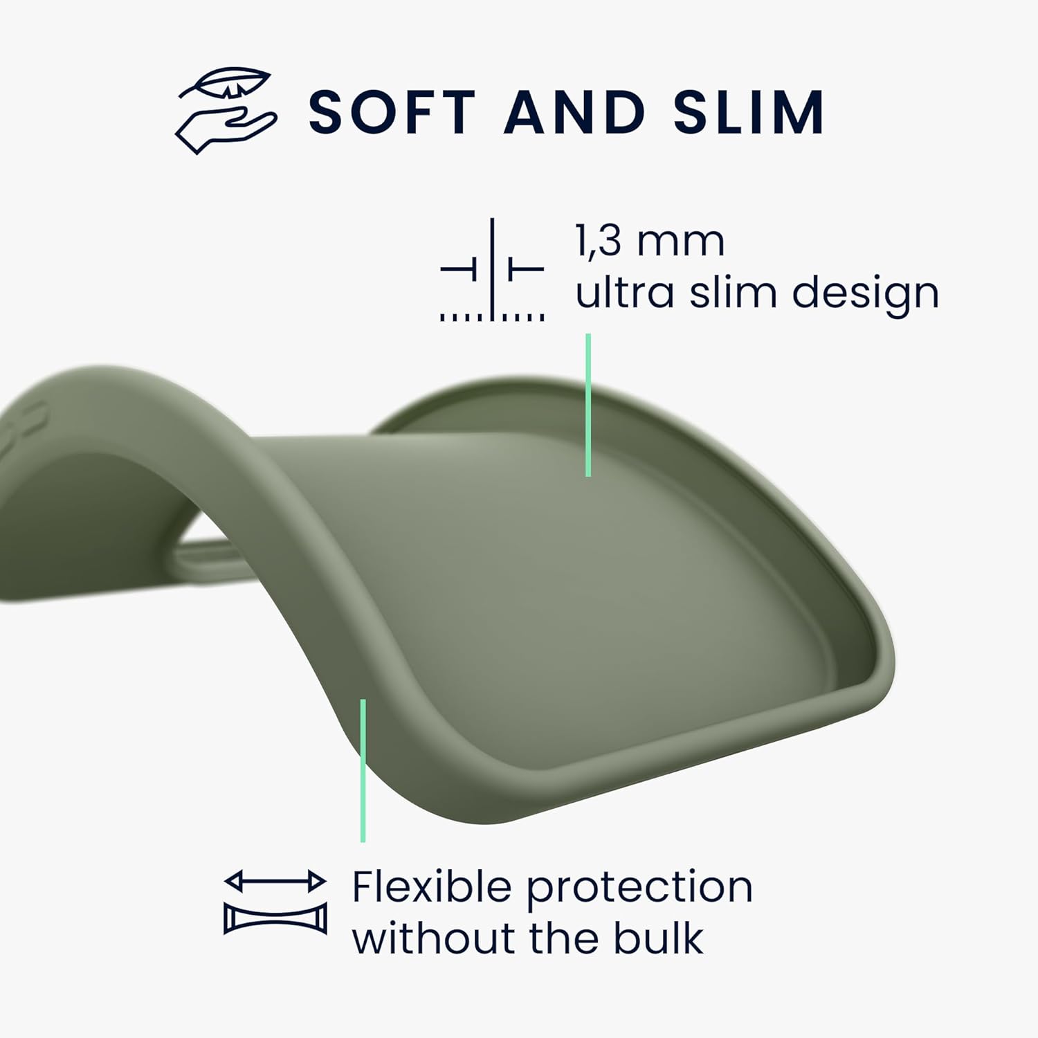 KW Samsung Galaxy A15 4G / A15 5G Λεπτή Θήκη Σιλικόνης TPU - Grey Green