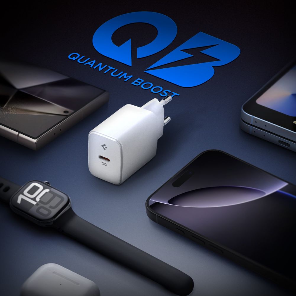 Spigen Essential EE201EU 20W Οικιακός Φορτιστής Γρήγορης Φόρτισης με Θύρα Type - C - White