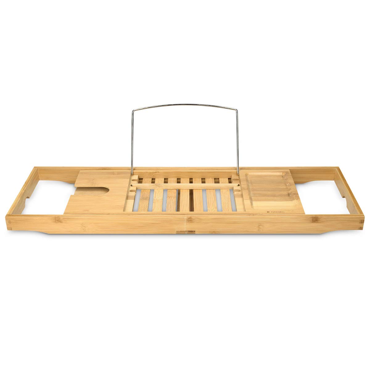 Navaris Wooden Bath Tray Rack Ξύλινη Βάση για τη Μπανιέρα - Brown - 47685.01