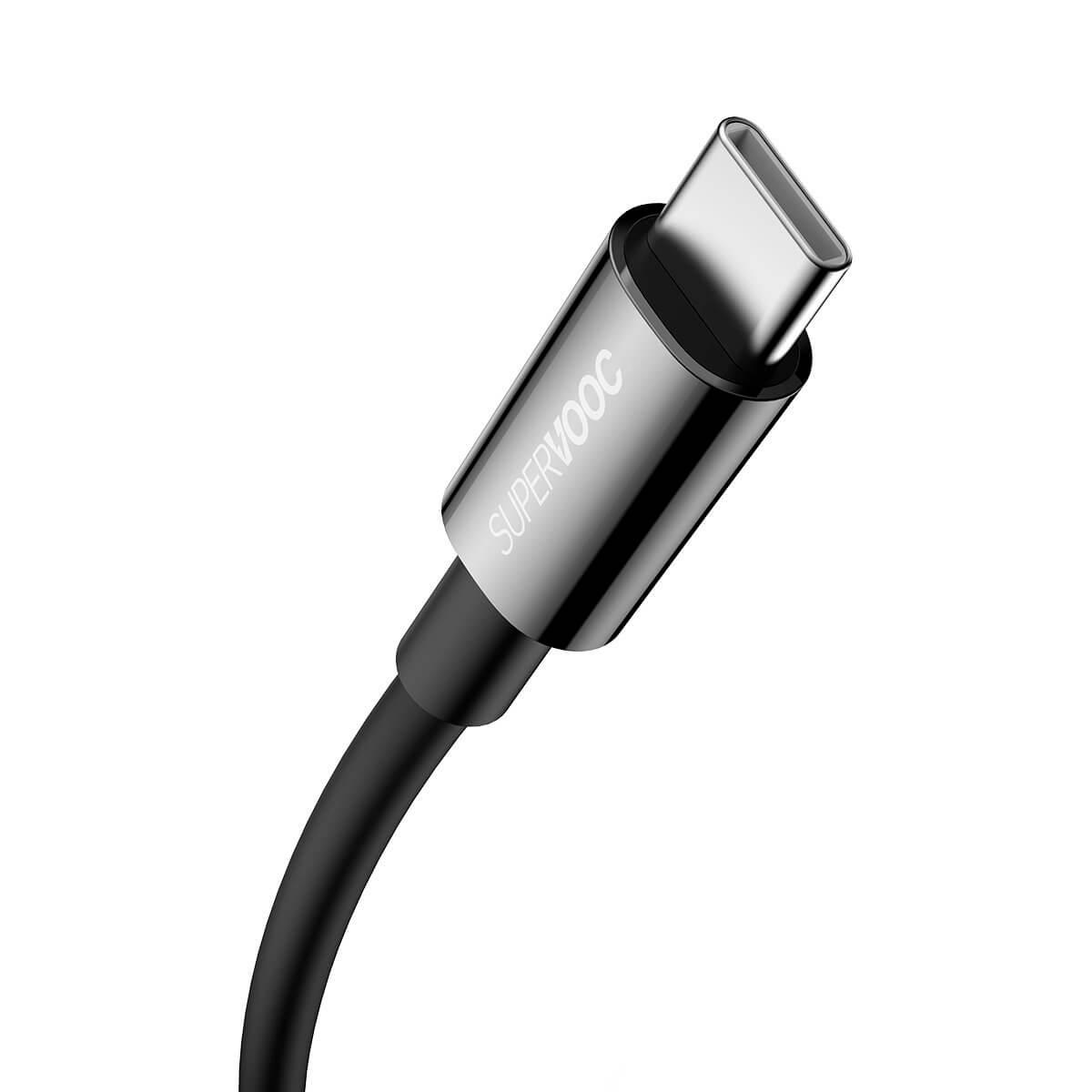 Baseus Superior Series SUPERVOOC Καλώδιο Δεδομένων και Φόρτισης 65W 1m - USB to Type-C - Black - CAYS000901