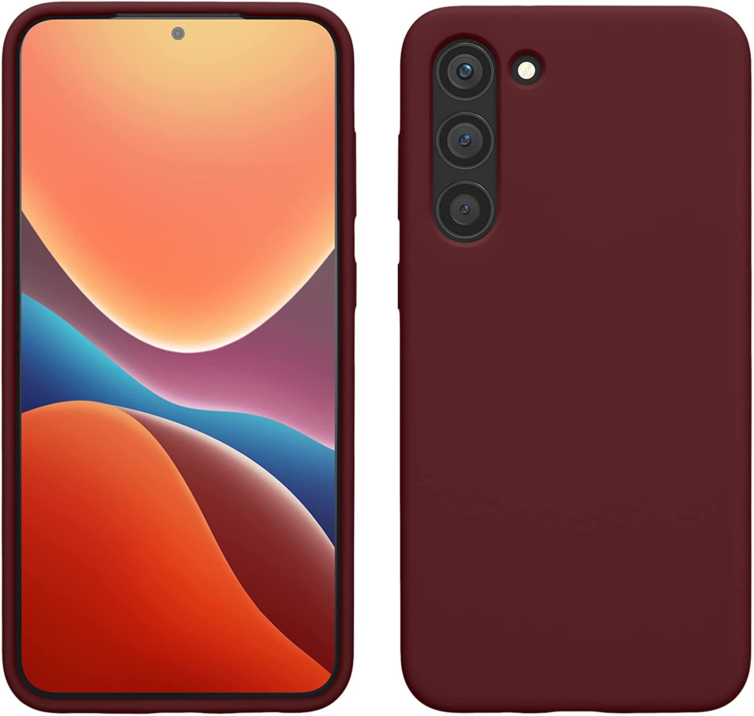 KW Samsung Galaxy S23 Plus Θήκη Σιλικόνης Rubberized TPU - Bordeaux Purple - 60274.187