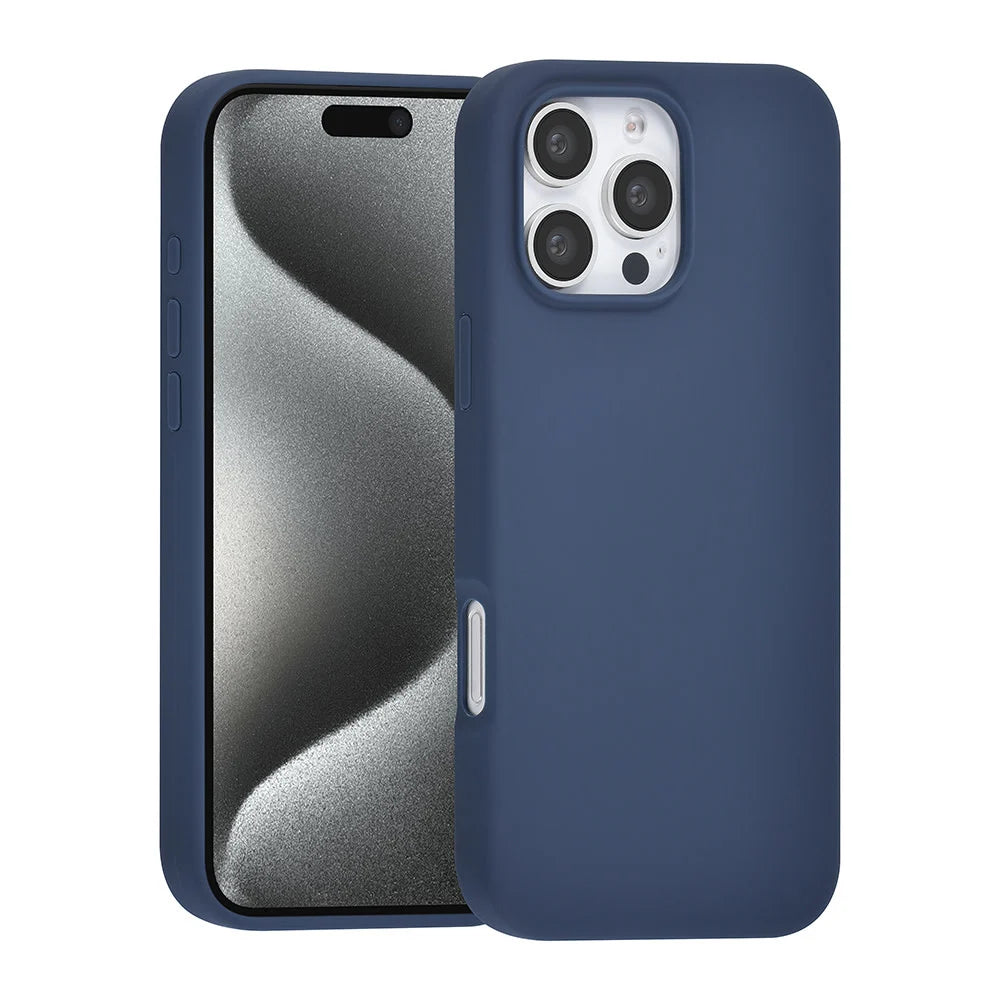 Tuniq iPhone 16 Pro Max Premium Liquid Silicone Θήκη Σιλικόνης - Dark Blue