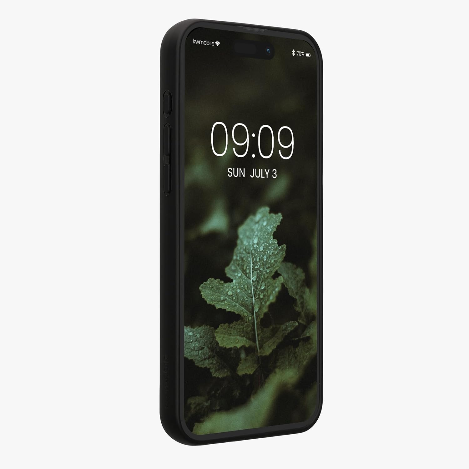 KW iPhone 15 Pro Max Θήκη από Φυσικό Ξύλο - Design Wood Sunflower - Yellow / Dark Brown / Light Brown