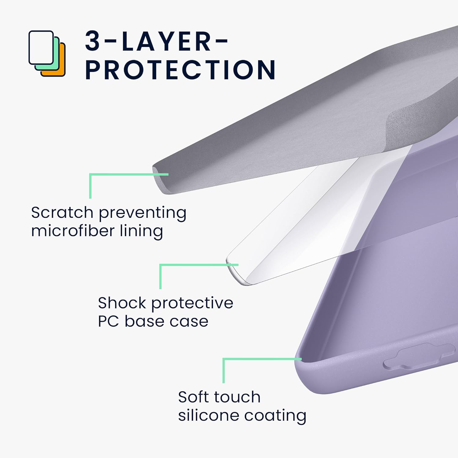 KW Samsung Galaxy S24+ Θήκη Σιλικόνης Rubberized TPU - Lavender