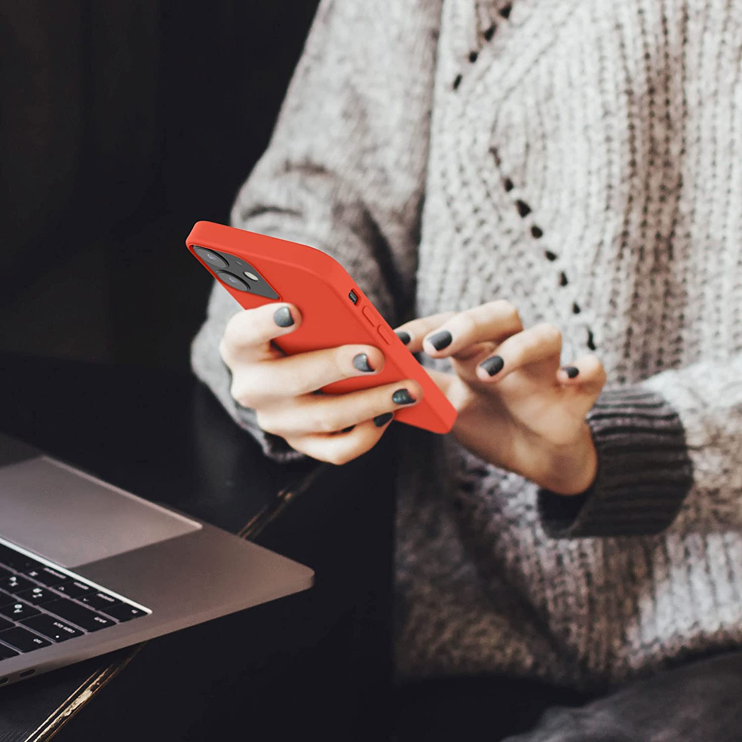 KW iPhone 12 / iPhone 12 Pro Θήκη Σιλικόνης Rubber TPU - Tangerine Tango - 52641.218