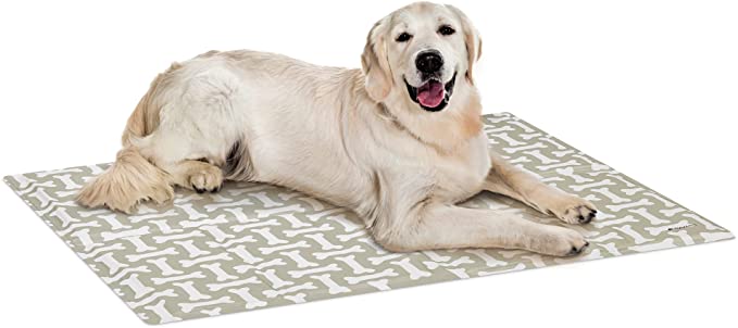 Navaris Pet Cooling Mat - Στρώμα Ψύξης για Κατοικίδια - 81 x 96 cm - Design Bone - 51240.3