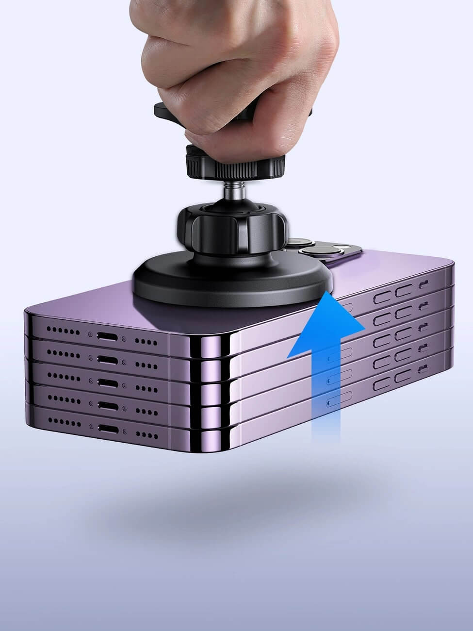 Joyroom Universal Μαγνητική Βάση Αυτοκινήτου Αεραγωγού - Black - JR-ZS366