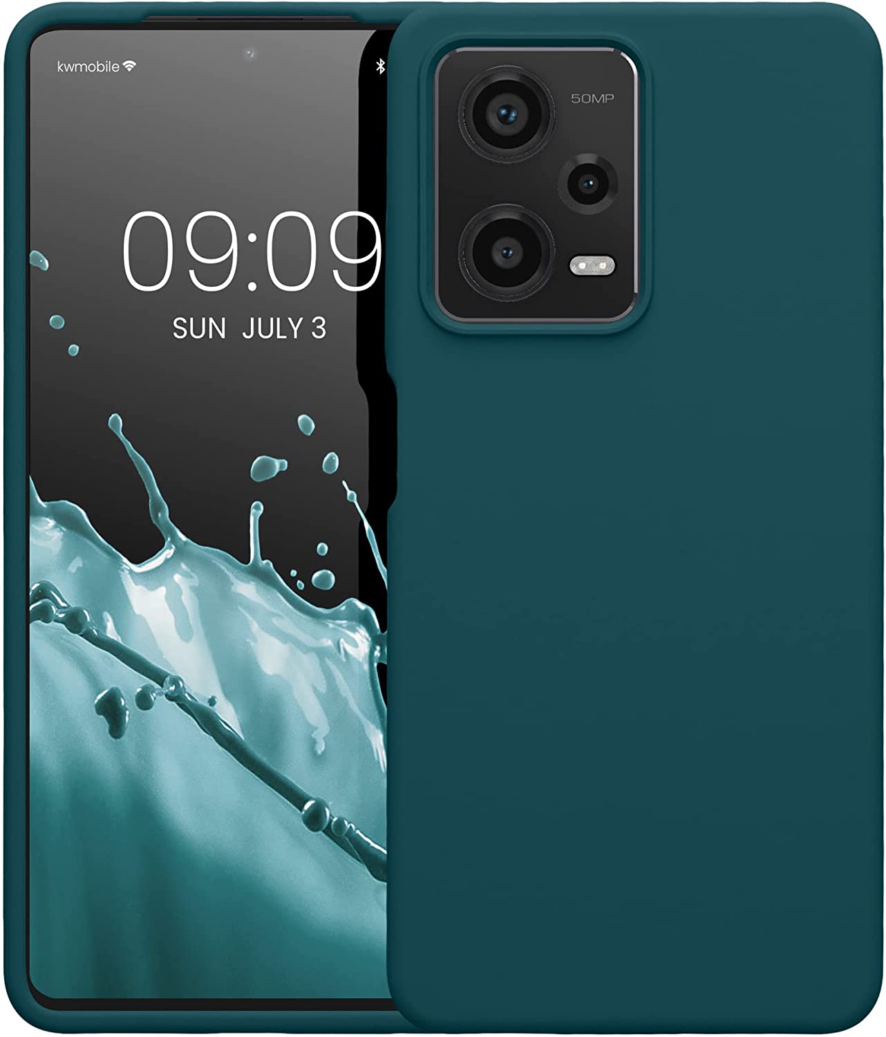 KW Xiaomi Redmi Note 12 Pro Θήκη Σιλικόνης Rubberized TPU - Teal Matte - 60690.57