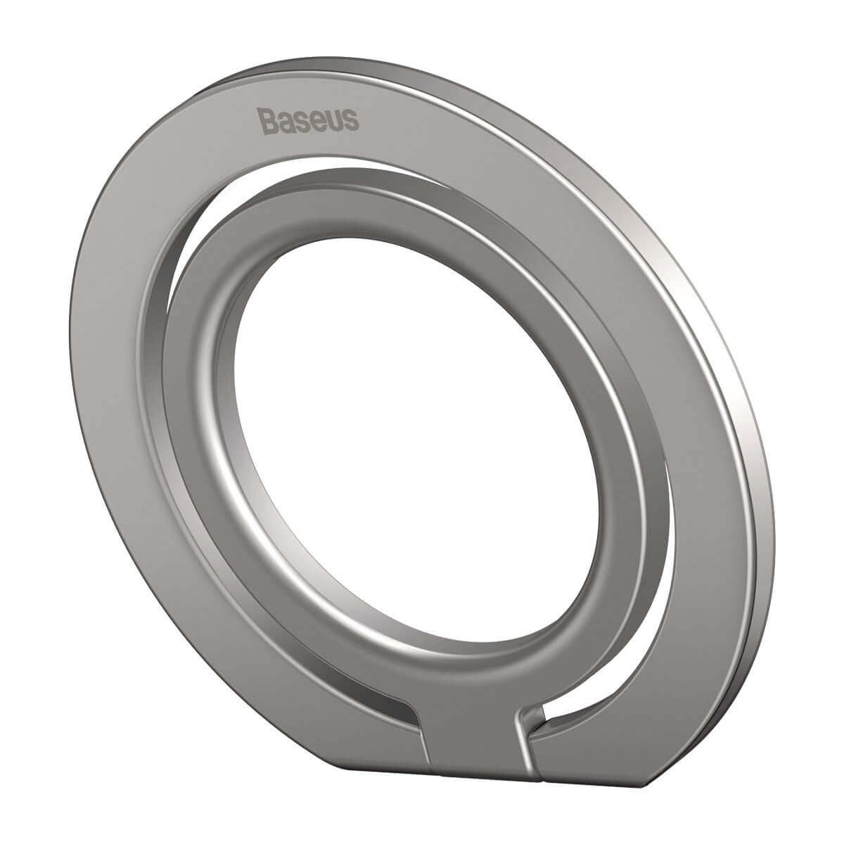 Baseus Halo Magnetic Ring Holder - Δαχτυλίδι Συγκράτησης Κινητού / Tablet - Βάση Στήριξης - Silver - SUCH000012