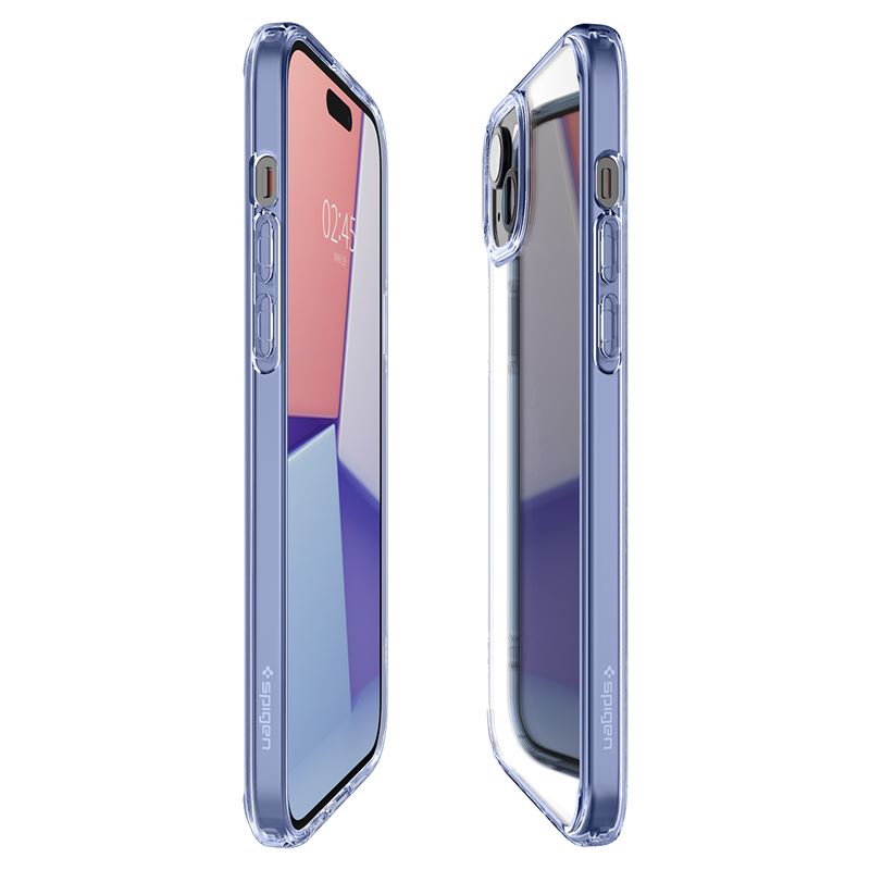 Spigen iPhone 15 Ultra Hybrid Σκληρή Θήκη με Πλαίσιο Σιλικόνης - Sky Crystal