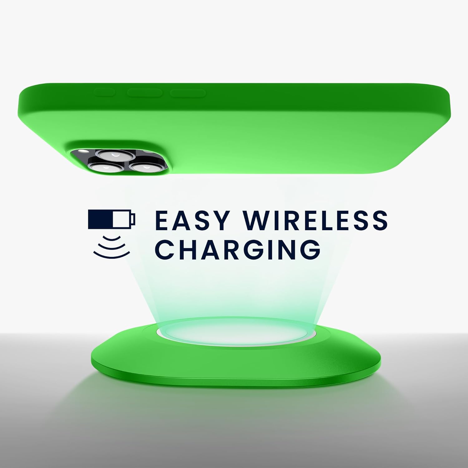 KW iPhone 15 Pro Θήκη Σιλικόνης Rubberized TPU - Lime Green - 61955.159