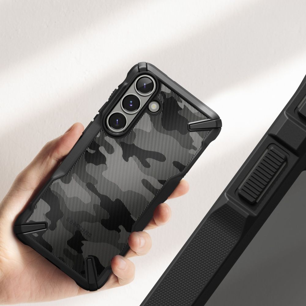 Ringke Samsung Galaxy S25 Plus Fusion X Σκληρή Θήκη με Πλαίσιο Σιλικόνης - Camo Black