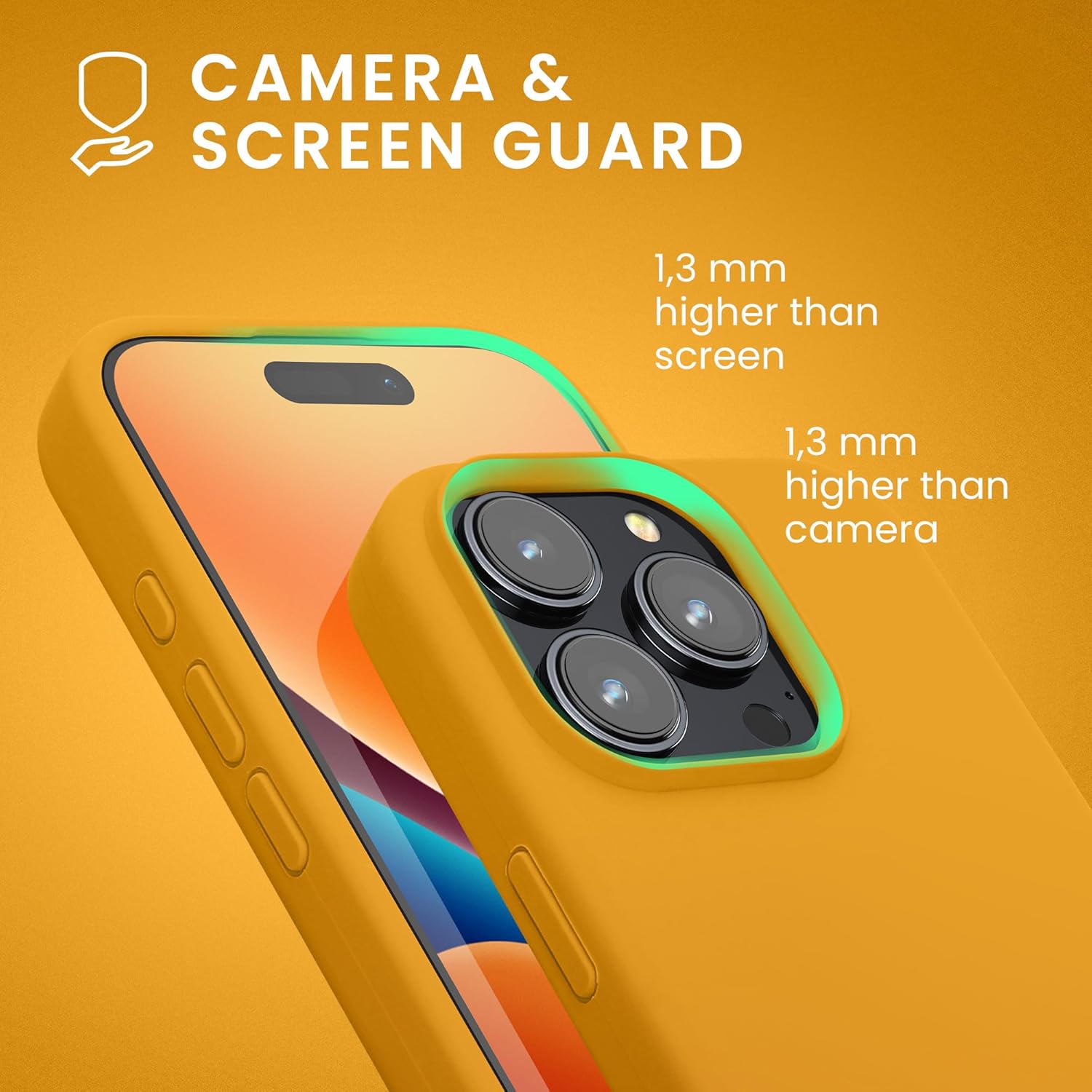 KW iPhone 16 Pro Θήκη Σιλικόνης Rubberized TPU - Mango