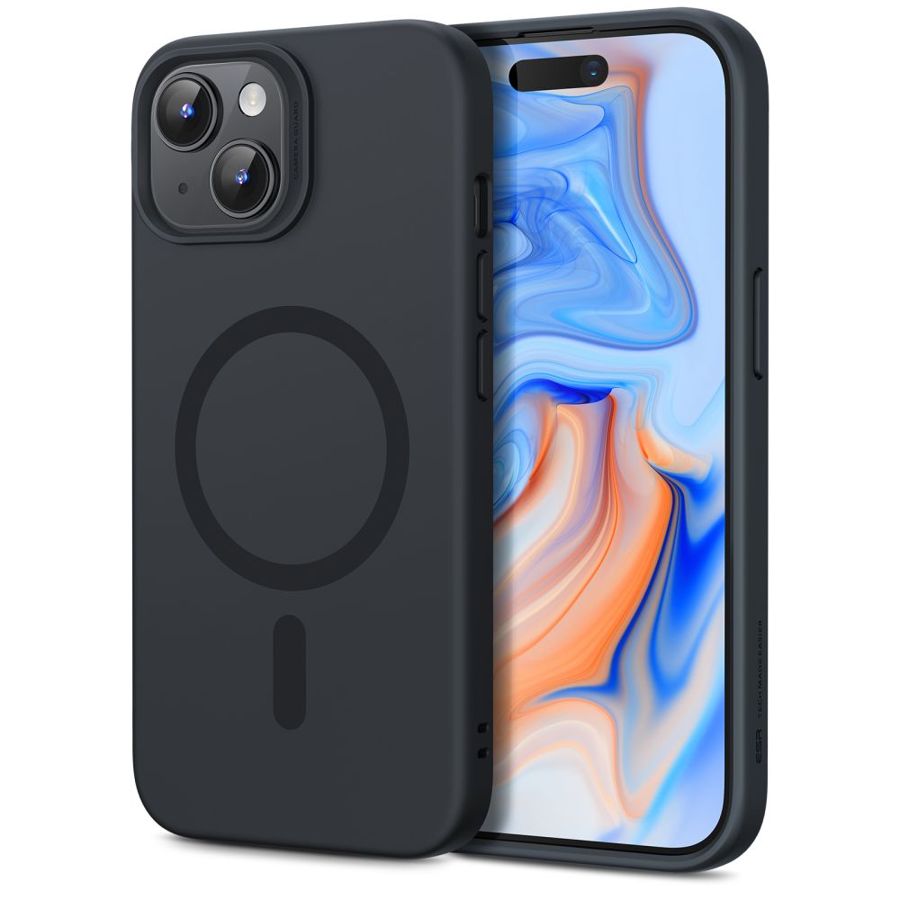 ESR iPhone 15 Plus Cloud Halolock MagSafe Σκληρή Θήκη με Πλαίσιο Σιλικόνης - Black