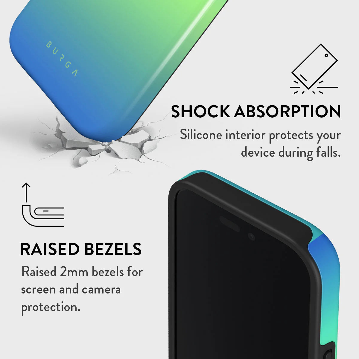 Burga iPhone 16 Plus Fashion Tough MagSafe Σκληρή Θήκη με MagSafe - Horizon