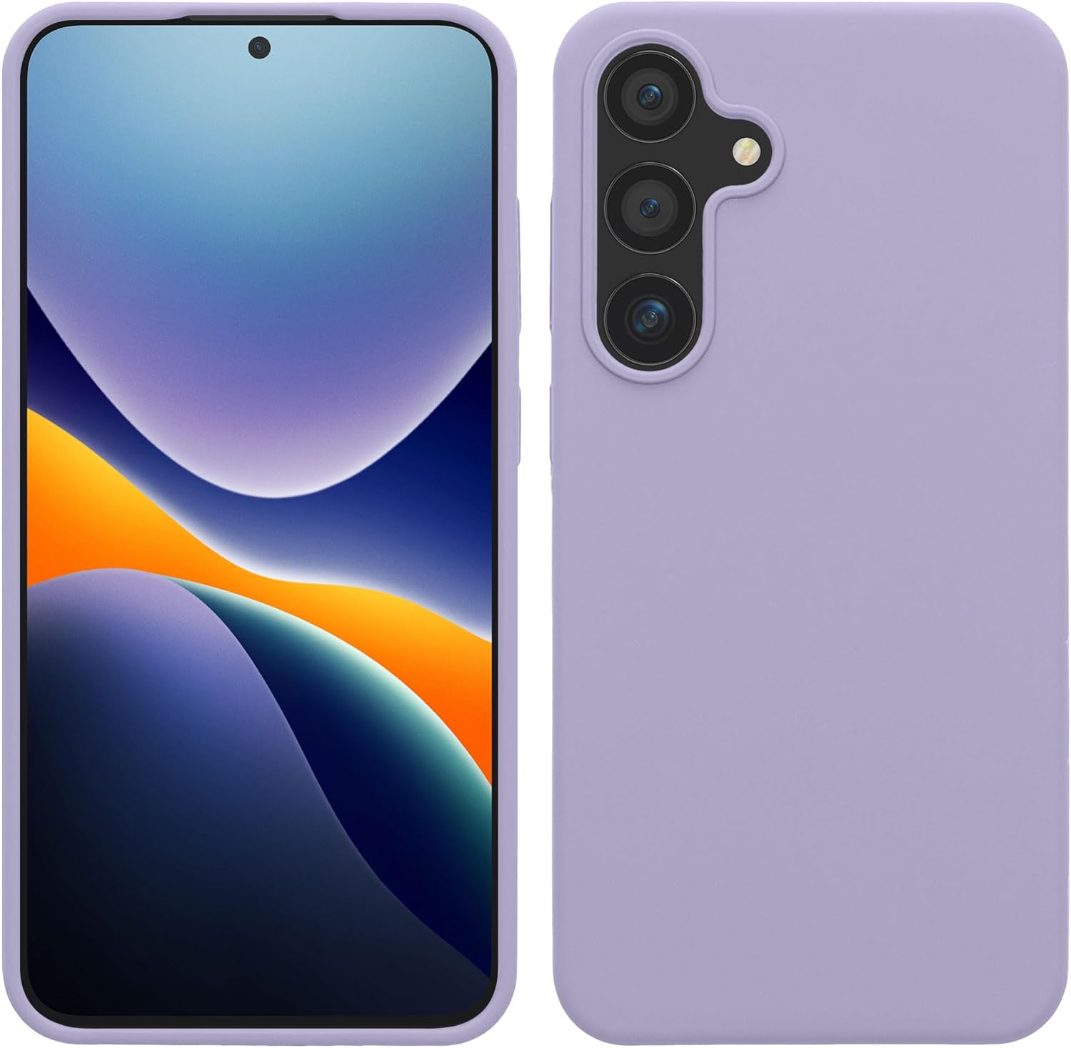 KW Samsung Galaxy S24+ Θήκη Σιλικόνης Rubberized TPU - Lavender