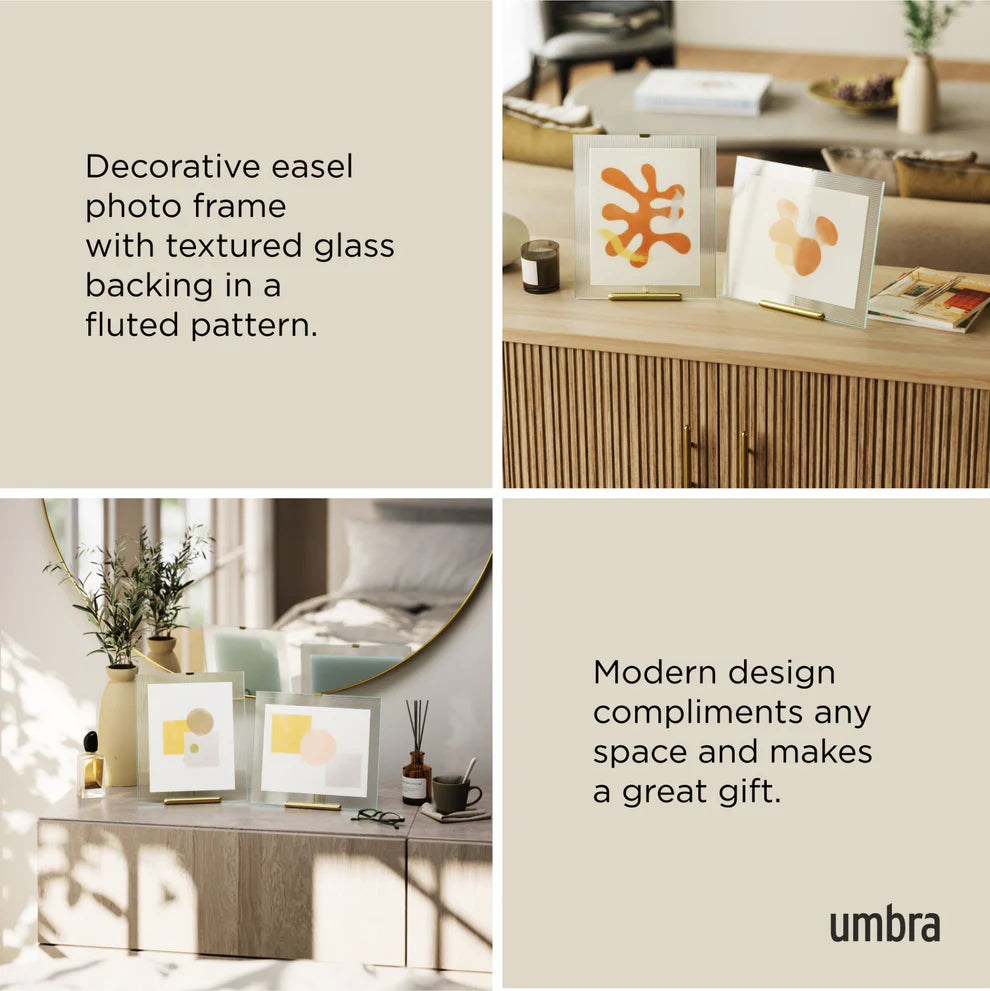 Umbra Flute Κορνίζα για Φωτογραφίες - 20 x 25 cm - Brass