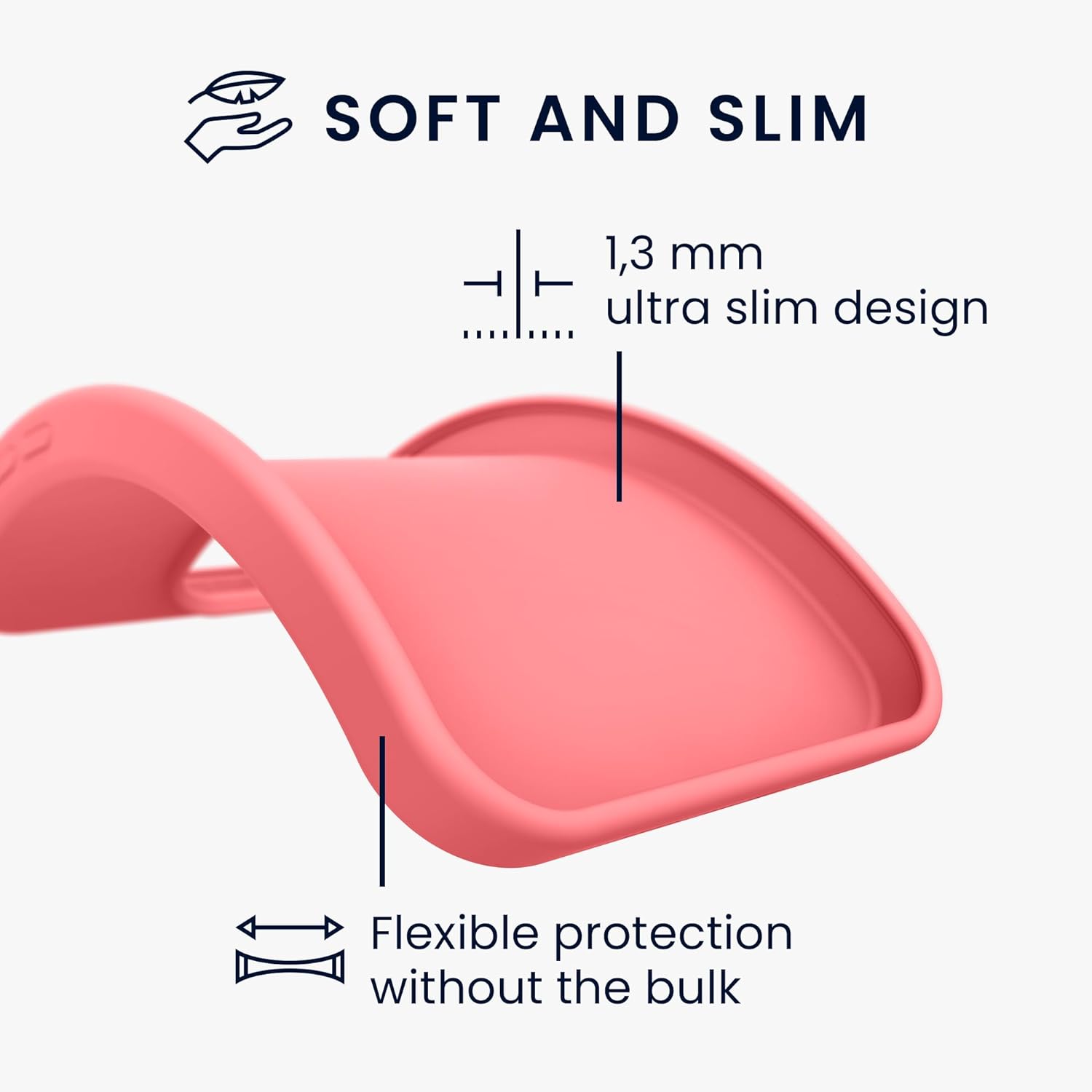 KW Samsung Galaxy A54 5G Θήκη Σιλικόνης TPU - Neon Coral