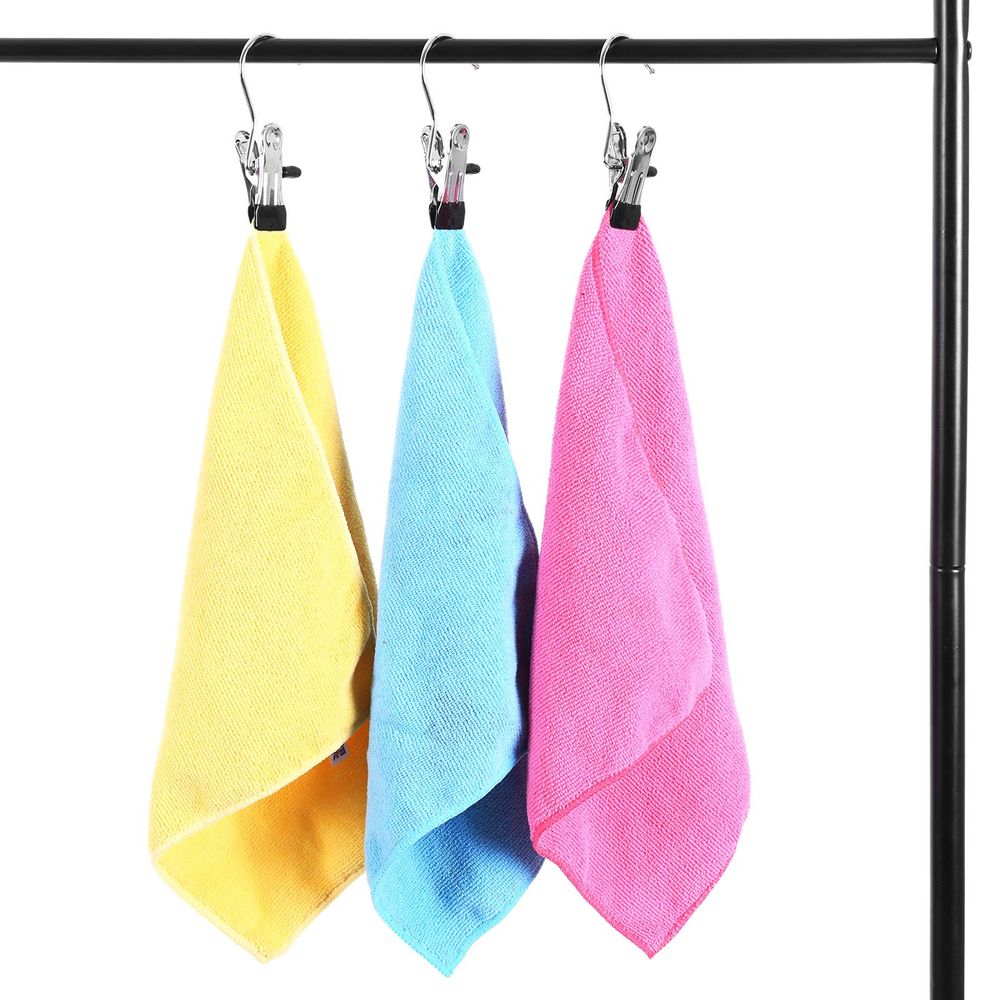 Songmics Σετ με 50 Μεταλλικούς Γάντζους με Clip - Silver - CRI001-50