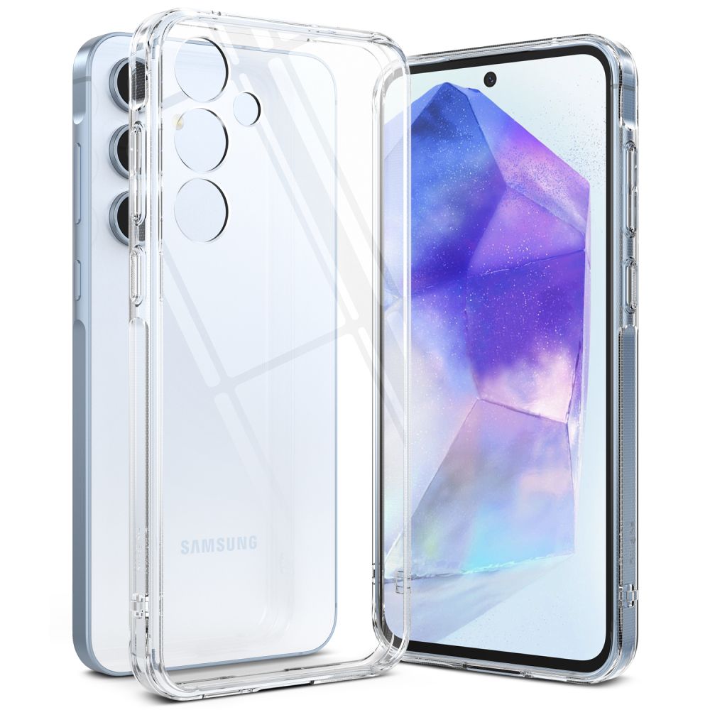 Ringke Samsung Galaxy A55 5G Fusion Σκληρή Θήκη με Πλαίσιο Σιλικόνης - Διάφανη