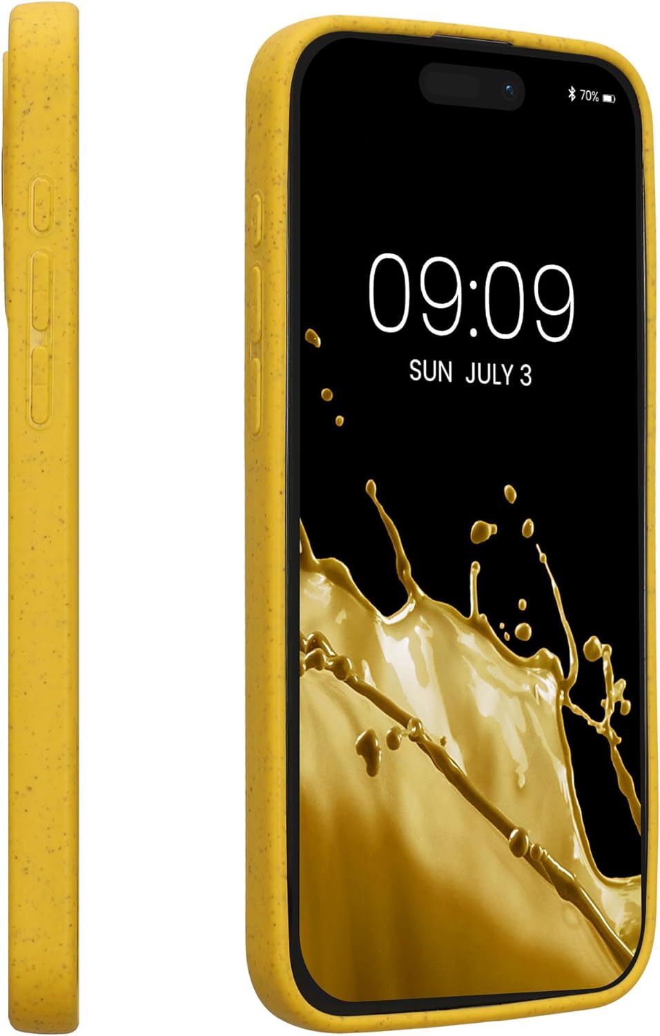 Kalibri iPhone 15 Pro Max Θήκη Σιλικόνης TPU με Ανακυκλώσιμο και Βιοδιασπώμενο Υλικό - Yellow