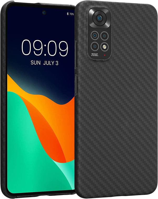 Kalibri Xiaomi Redmi Note 11 / Note 11S Σκληρή Θήκη Aramid Fiber Body Armor - Black Matte - 58262.47