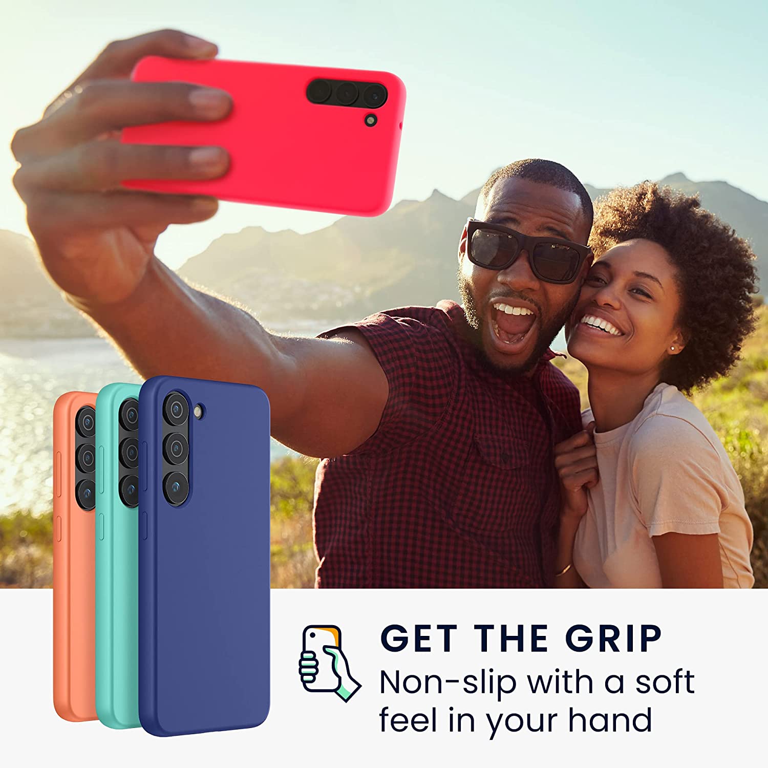 KW Samsung Galaxy S23 Plus Θήκη Σιλικόνης Rubberized TPU - Neon Pink - 60274.77