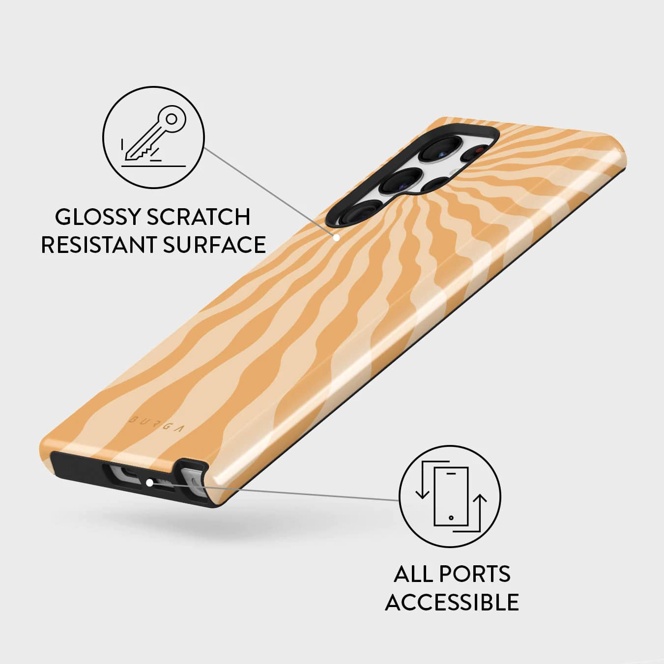 Burga Samsung Galaxy S22 Ultra Fashion Tough Σκληρή Θήκη - Sunny Bunny