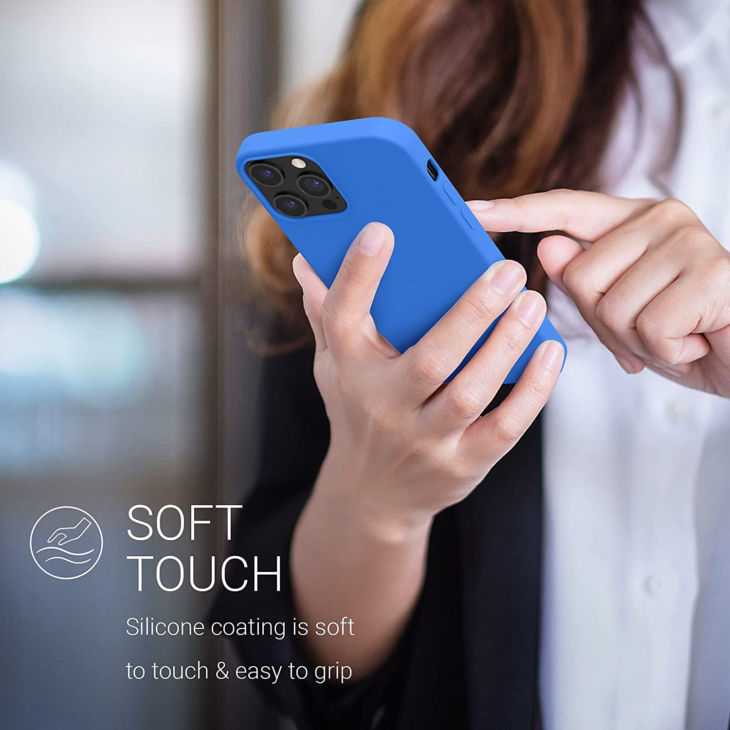 KW iPhone 12 Pro Max Θήκη Σιλικόνης Rubber TPU - Surf Blue - 52644.189