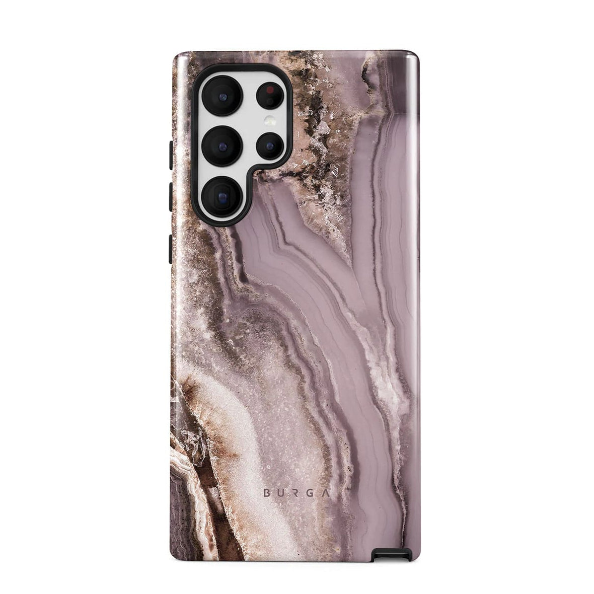 Burga Samsung Galaxy S22 Ultra Fashion Tough Σκληρή Θήκη - Golden Taupe