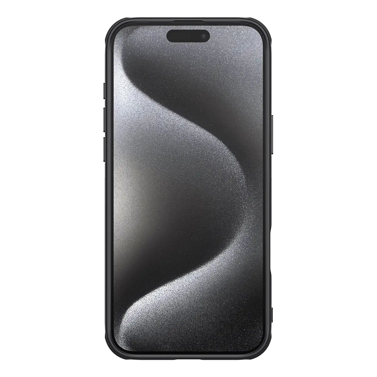 Nillkin iPhone 16 Pro Max Super Frosted Shield Pro Σκληρή Θήκη με Πλαίσιο Σιλικόνης - Black