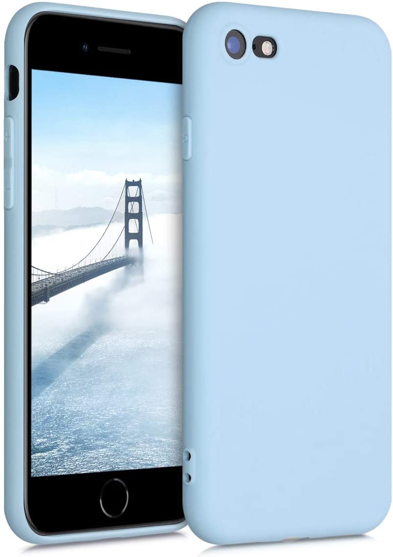 KW iPhone SE 2022 / SE 2020 / 7 / 8 Θήκη Σιλικόνης TPU - Pastel Blue - 39458.177