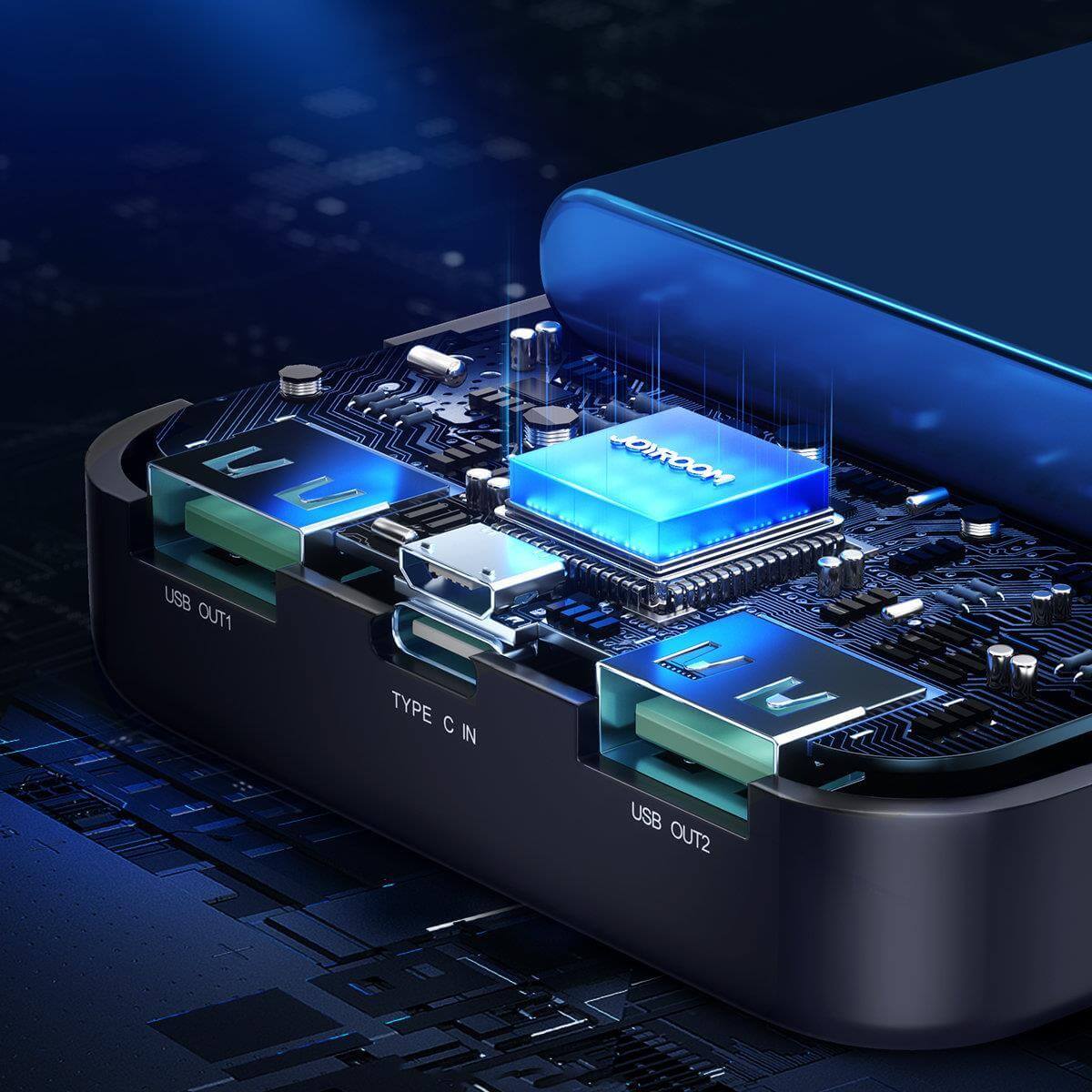 Joyroom JR-T017 Dazzling Series 20000Ah PowerBank 12W με 2 θύρες USB - Black