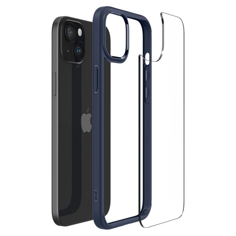 Spigen iPhone 15 Ultra Hybrid Σκληρή Θήκη με Πλαίσιο Σιλικόνης - Navy Blue