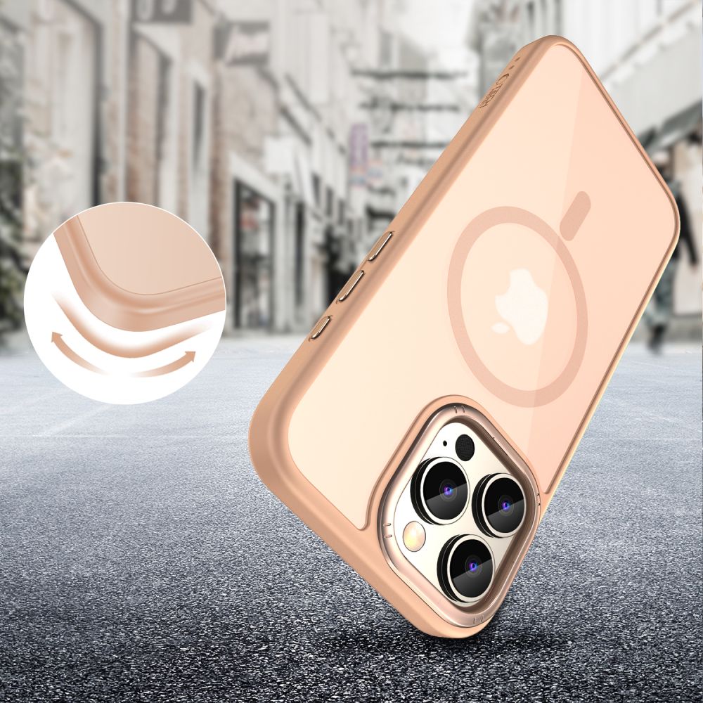 Tech-Protect iPhone 16 Pro MagEdge - Σκληρή Θήκη με Πλαίσιο Σιλικόνης και MagSafe - Desert