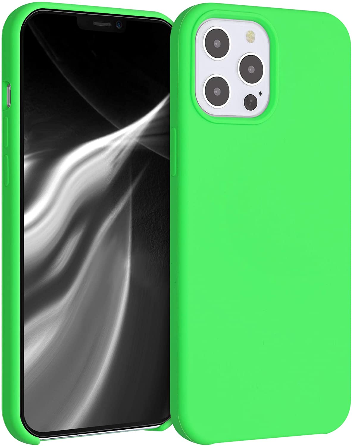 KW iPhone 12 Pro Max Θήκη Σιλικόνης Rubber TPU - Lime Green - 52644.159