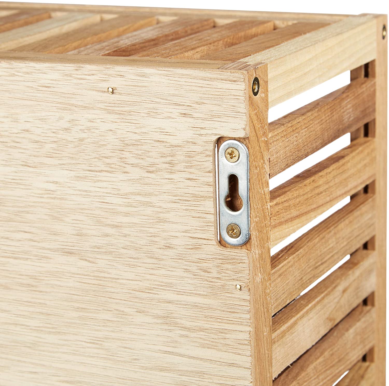 Relaxdays Ράφι Μπάνιου με Καθρέφτη - Natural - 4052025206420