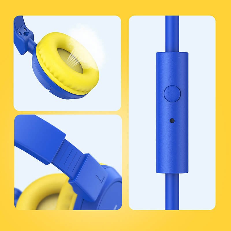 Joyroom Wired Headphones for Children Ενσύρματα Ακουστικά για Παιδιά - Blue - JR - HC1