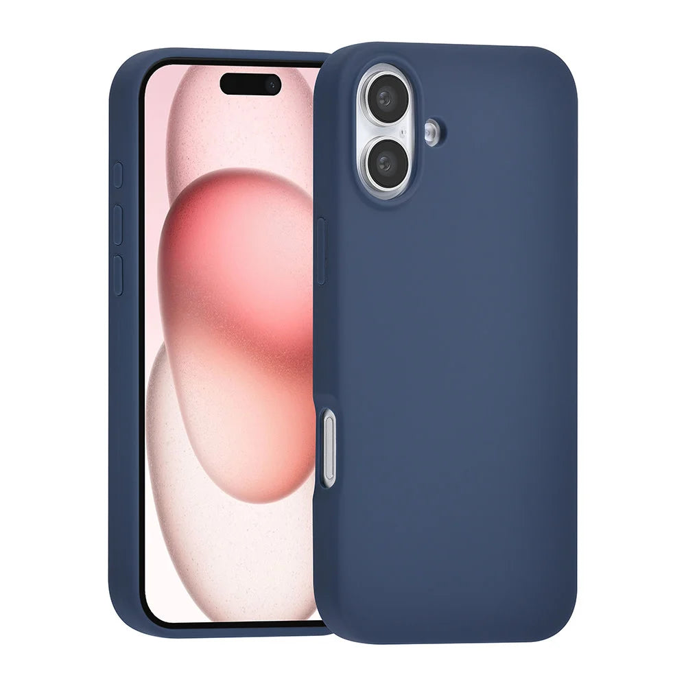 Tuniq iPhone 16 Plus Premium Liquid Silicone Θήκη Σιλικόνης - Dark Blue