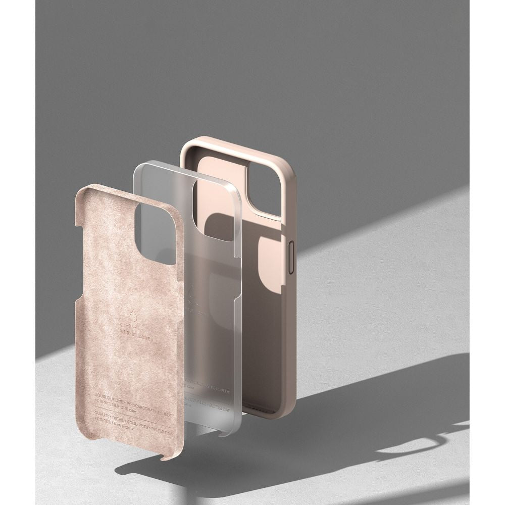 Ringke iPhone 14 Plus / iPhone 15 Plus Silicone Case Θήκη Σιλικόνης - Pink Sand