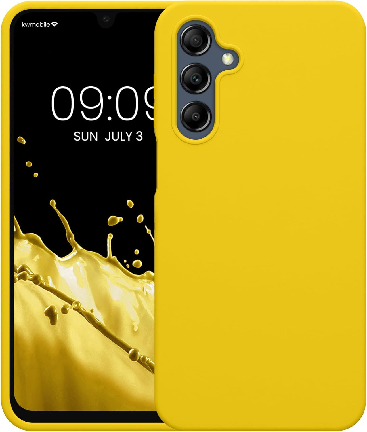 KW Samsung Galaxy A16 4G / A16 5G Θήκη Σιλικόνης Rubberized TPU - Bright Yellow