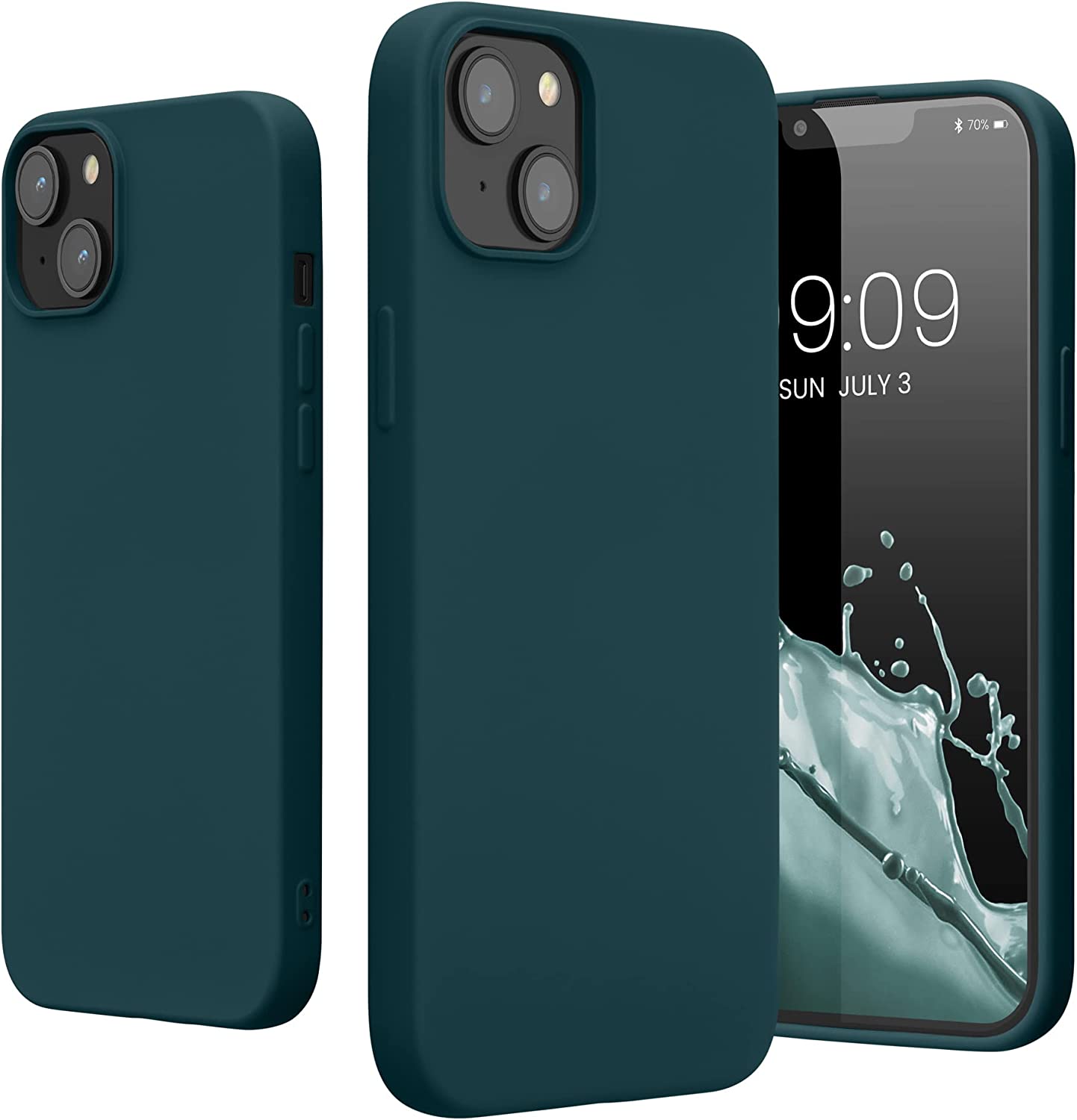 KW iPhone 14 Plus Θήκη Σιλικόνης Rubberized TPU - Teal Matte - 59080.57