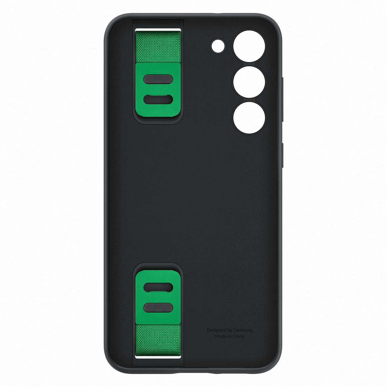 Samsung Silicone Grip Cover Samsung Galaxy S23+ Θήκη Σιλικόνης με Finger Holder - Black - EF-GS916TBEGWW