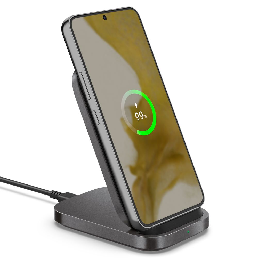 Spigen PF2102 Arcfield 15W Βάση Ασύρματης Φόρτισης Qi Charge με Καλώδιο Type-C - Black
