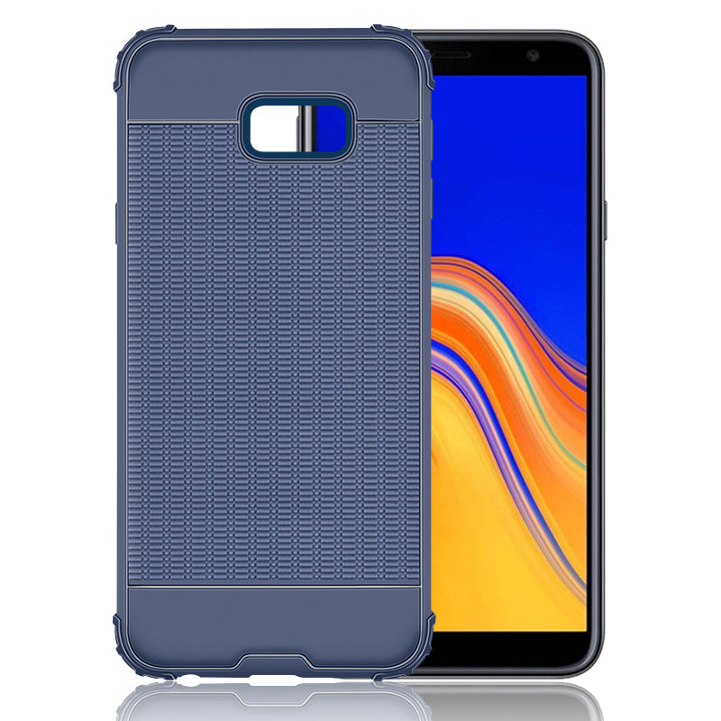 OEM Samsung Galaxy J4 Plus 2018 Anti-shock Slim Armor Θήκη Σιλικόνης TPU με Ενισχυμένες Γωνίες - Blue