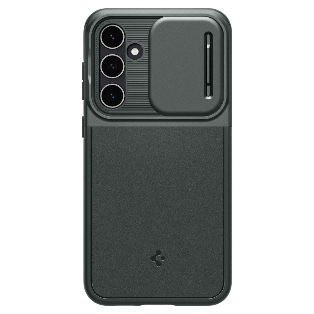 Spigen Samsung Galaxy S23 FE Optik Armor Θήκη Σιλικόνης με Κάλυμμα για την Κάμερα - Abyss Green
