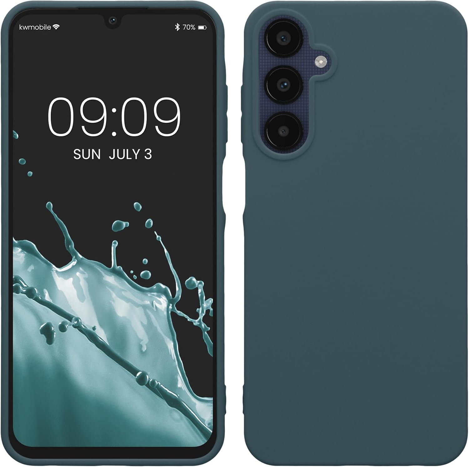 KW Samsung Galaxy A25 5G Λεπτή Θήκη Σιλικόνης TPU - Dark Slate